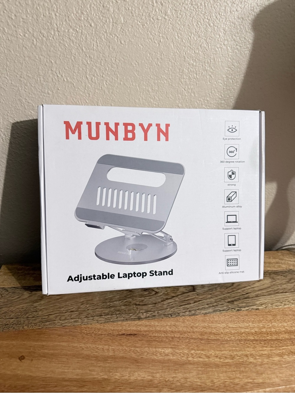Silver Adjustable Laptop & Tablet Stand